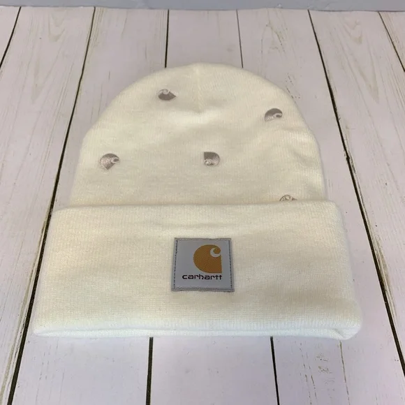 Carhartt Beanies SET OF 3 Pink Blue White Women's New Without Tags - Picture 3 of 6